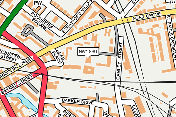 NW1 9SU map - OS OpenMap – Local (Ordnance Survey)