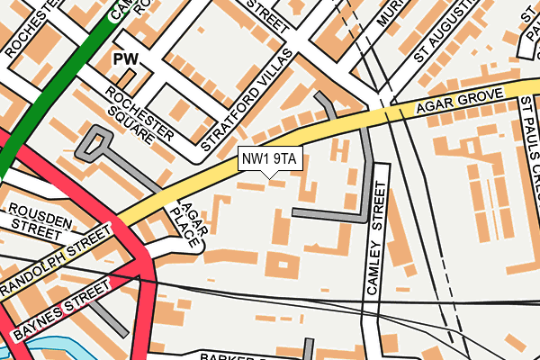 NW1 9TA map - OS OpenMap – Local (Ordnance Survey)