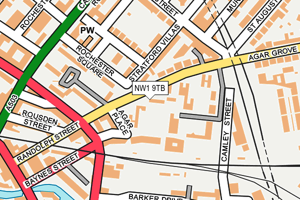 NW1 9TB map - OS OpenMap – Local (Ordnance Survey)
