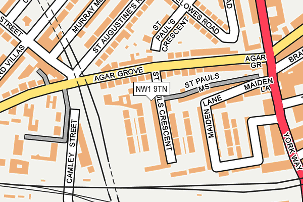 NW1 9TN map - OS OpenMap – Local (Ordnance Survey)