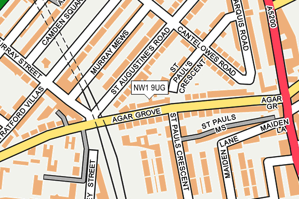 NW1 9UG map - OS OpenMap – Local (Ordnance Survey)
