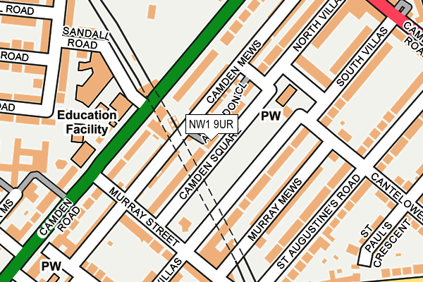 NW1 9UR map - OS OpenMap – Local (Ordnance Survey)