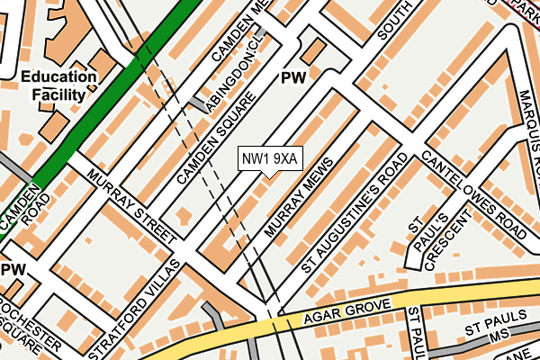 NW1 9XA map - OS OpenMap – Local (Ordnance Survey)