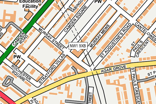 NW1 9XB map - OS OpenMap – Local (Ordnance Survey)