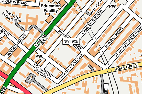 NW1 9XE map - OS OpenMap – Local (Ordnance Survey)