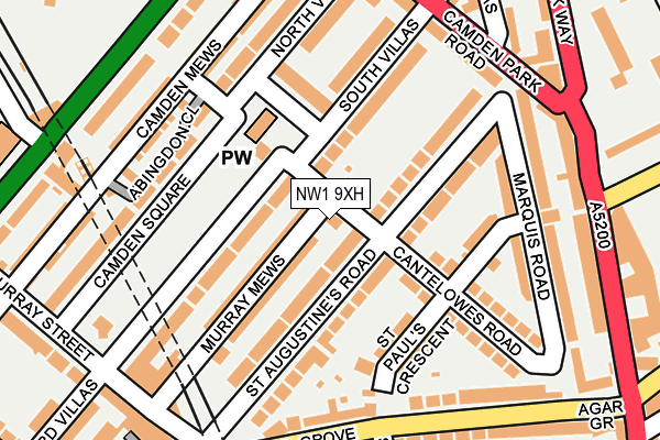 NW1 9XH map - OS OpenMap – Local (Ordnance Survey)