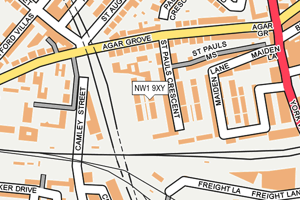 NW1 9XY map - OS OpenMap – Local (Ordnance Survey)