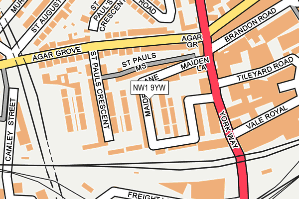 NW1 9YW map - OS OpenMap – Local (Ordnance Survey)