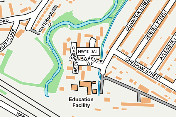 NW10 0AL map - OS OpenMap – Local (Ordnance Survey)