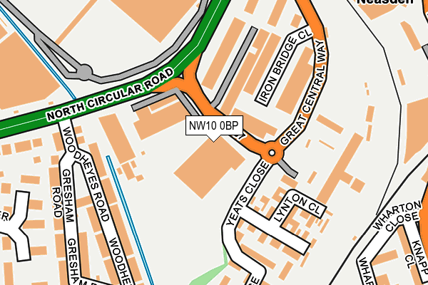 NW10 0BP map - OS OpenMap – Local (Ordnance Survey)