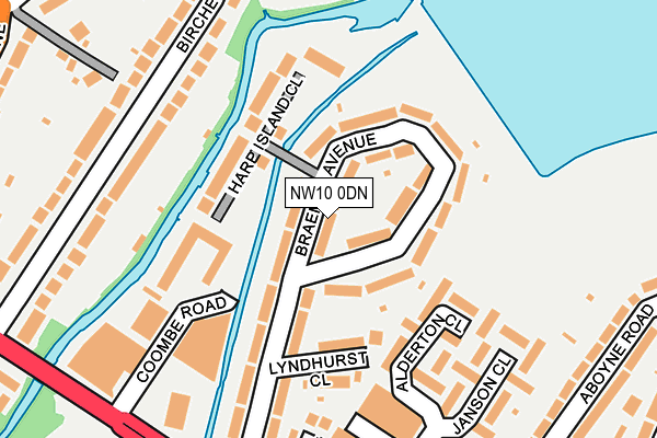 NW10 0DN map - OS OpenMap – Local (Ordnance Survey)