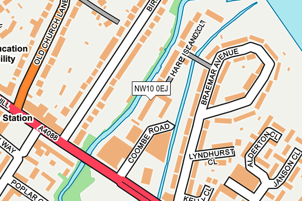 NW10 0EJ map - OS OpenMap – Local (Ordnance Survey)