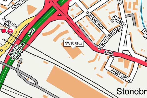 NW10 0RG map - OS OpenMap – Local (Ordnance Survey)