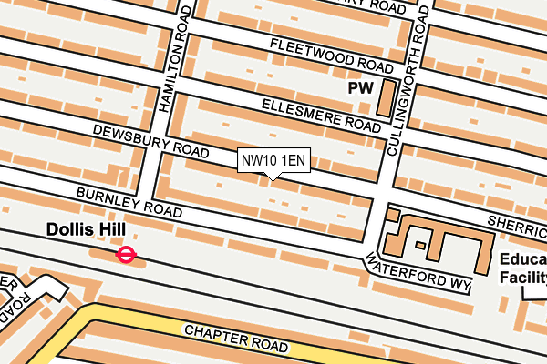 NW10 1EN map - OS OpenMap – Local (Ordnance Survey)