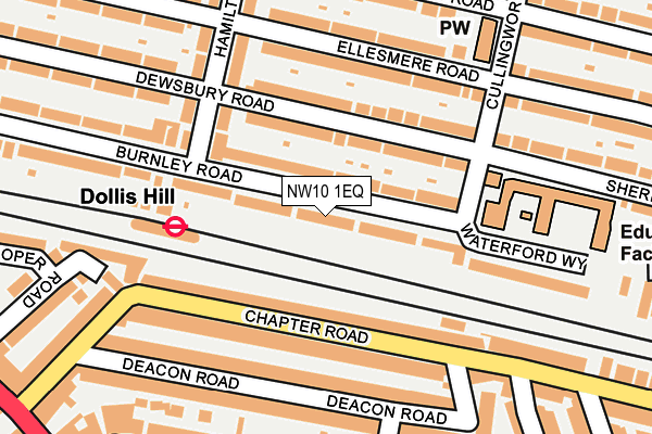 NW10 1EQ map - OS OpenMap – Local (Ordnance Survey)