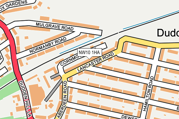 NW10 1HA map - OS OpenMap – Local (Ordnance Survey)