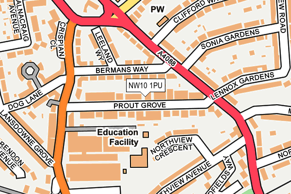 Map of BA&H CONSTRUCTION LTD at local scale