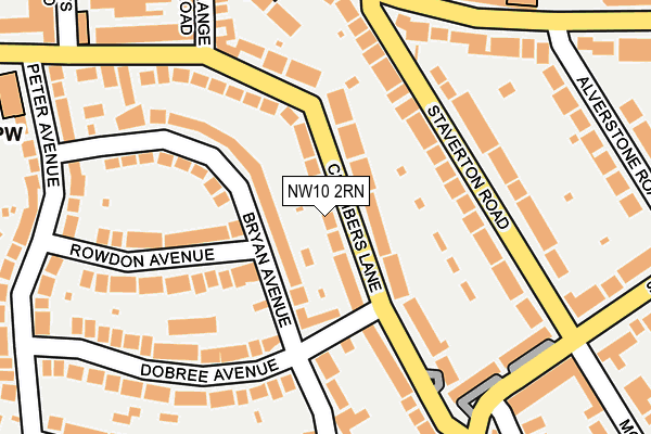 NW10 2RN map - OS OpenMap – Local (Ordnance Survey)