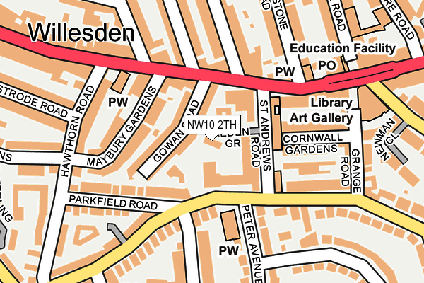 NW10 2TH map - OS OpenMap – Local (Ordnance Survey)