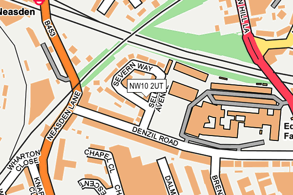 NW10 2UT map - OS OpenMap – Local (Ordnance Survey)