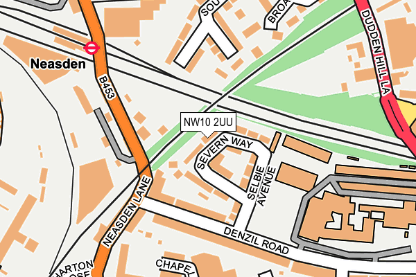 NW10 2UU map - OS OpenMap – Local (Ordnance Survey)