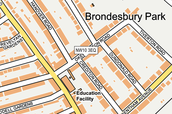 NW10 3EQ map - OS OpenMap – Local (Ordnance Survey)