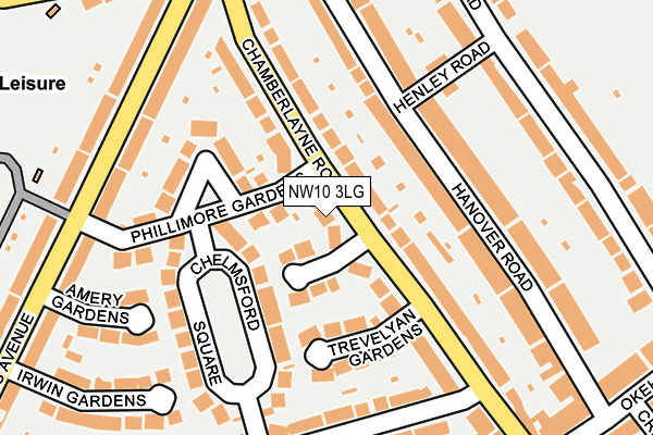 NW10 3LG map - OS OpenMap – Local (Ordnance Survey)