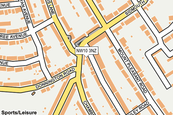 NW10 3NZ map - OS OpenMap – Local (Ordnance Survey)