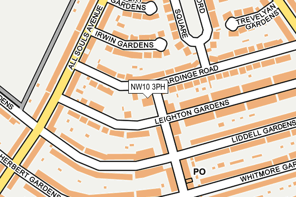 NW10 3PH map - OS OpenMap – Local (Ordnance Survey)
