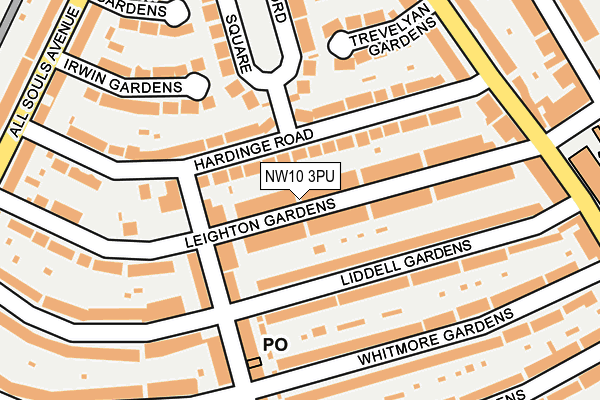 NW10 3PU map - OS OpenMap – Local (Ordnance Survey)