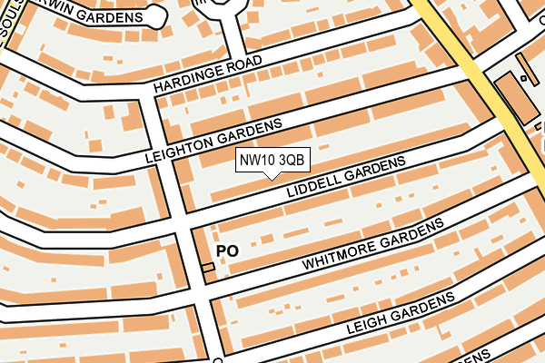 NW10 3QB map - OS OpenMap – Local (Ordnance Survey)