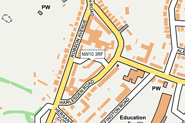 NW10 3RF map - OS OpenMap – Local (Ordnance Survey)