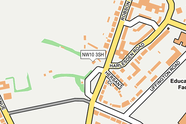 NW10 3SH map - OS OpenMap – Local (Ordnance Survey)