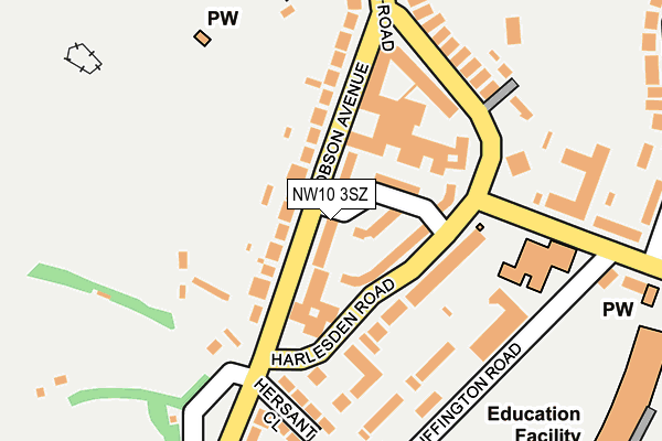 NW10 3SZ map - OS OpenMap – Local (Ordnance Survey)