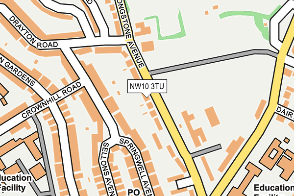 NW10 3TU map - OS OpenMap – Local (Ordnance Survey)