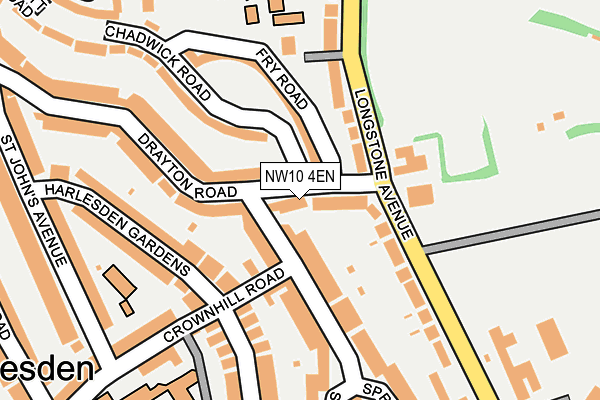 NW10 4EN map - OS OpenMap – Local (Ordnance Survey)