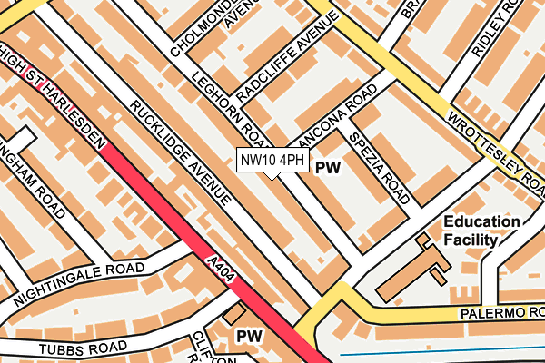 NW10 4PH map - OS OpenMap – Local (Ordnance Survey)