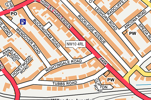 NW10 4RL map - OS OpenMap – Local (Ordnance Survey)