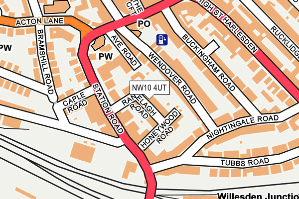NW10 4UT map - OS OpenMap – Local (Ordnance Survey)