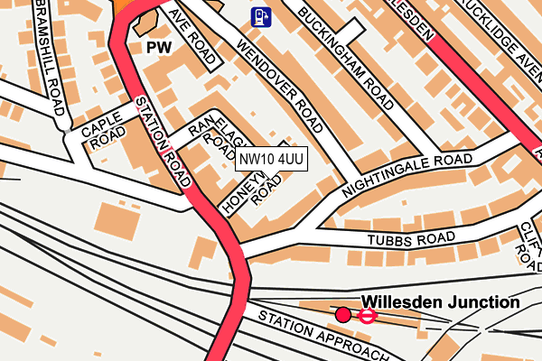 NW10 4UU map - OS OpenMap – Local (Ordnance Survey)