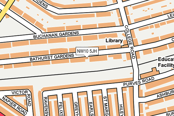 Map of 77 BATHURST GARDENS (FREEHOLD) LIMITED at local scale