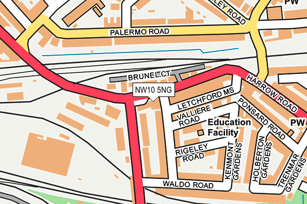 NW10 5NG map - OS OpenMap – Local (Ordnance Survey)