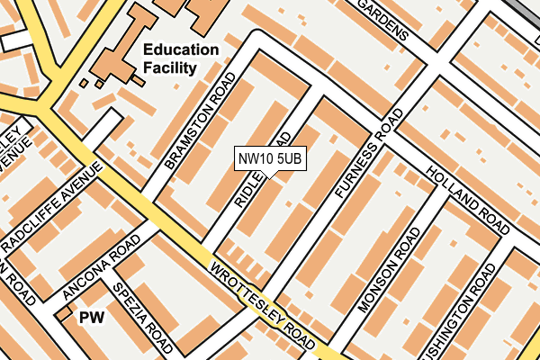 NW10 5UB map - OS OpenMap – Local (Ordnance Survey)