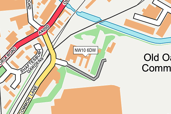 NW10 6DW map - OS OpenMap – Local (Ordnance Survey)