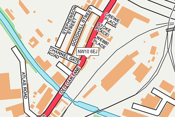 NW10 6EJ map - OS OpenMap – Local (Ordnance Survey)