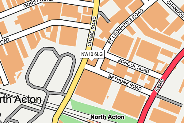 NW10 6LG map - OS OpenMap – Local (Ordnance Survey)