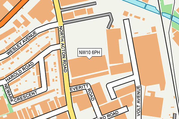 NW10 6PH map - OS OpenMap – Local (Ordnance Survey)