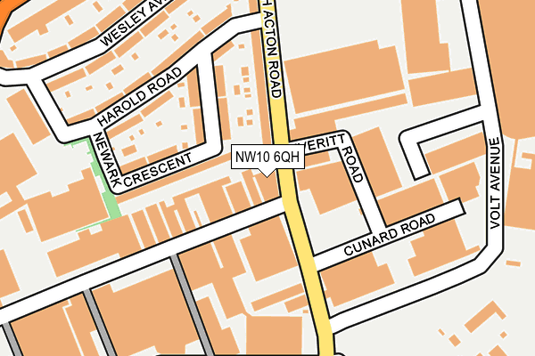 NW10 6QH map - OS OpenMap – Local (Ordnance Survey)