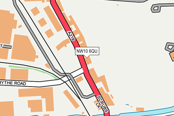 NW10 6QU map - OS OpenMap – Local (Ordnance Survey)