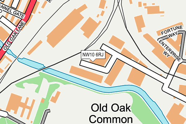 NW10 6RJ map - OS OpenMap – Local (Ordnance Survey)